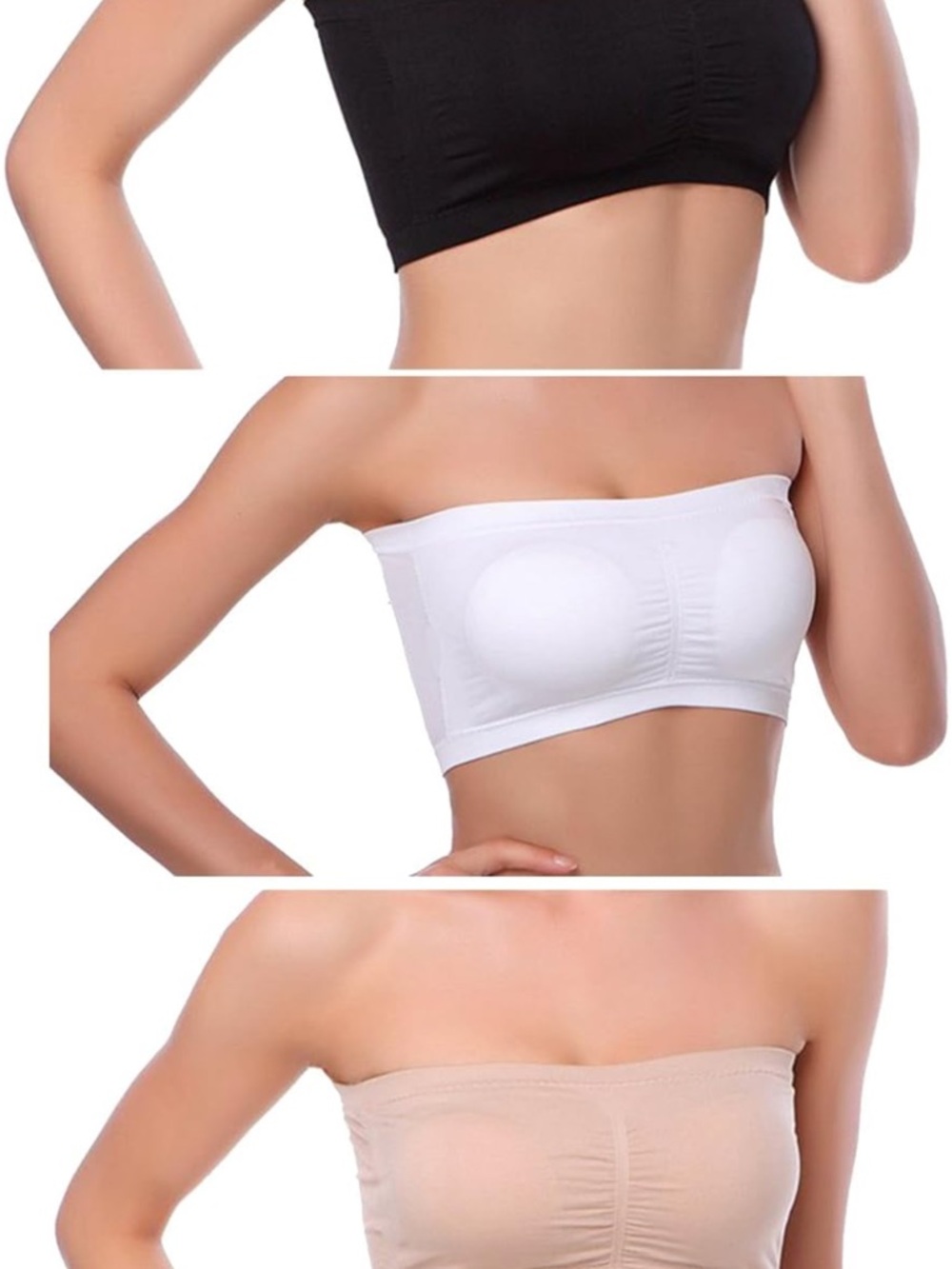 Bandeau Bras set of 3 NWOT. XL